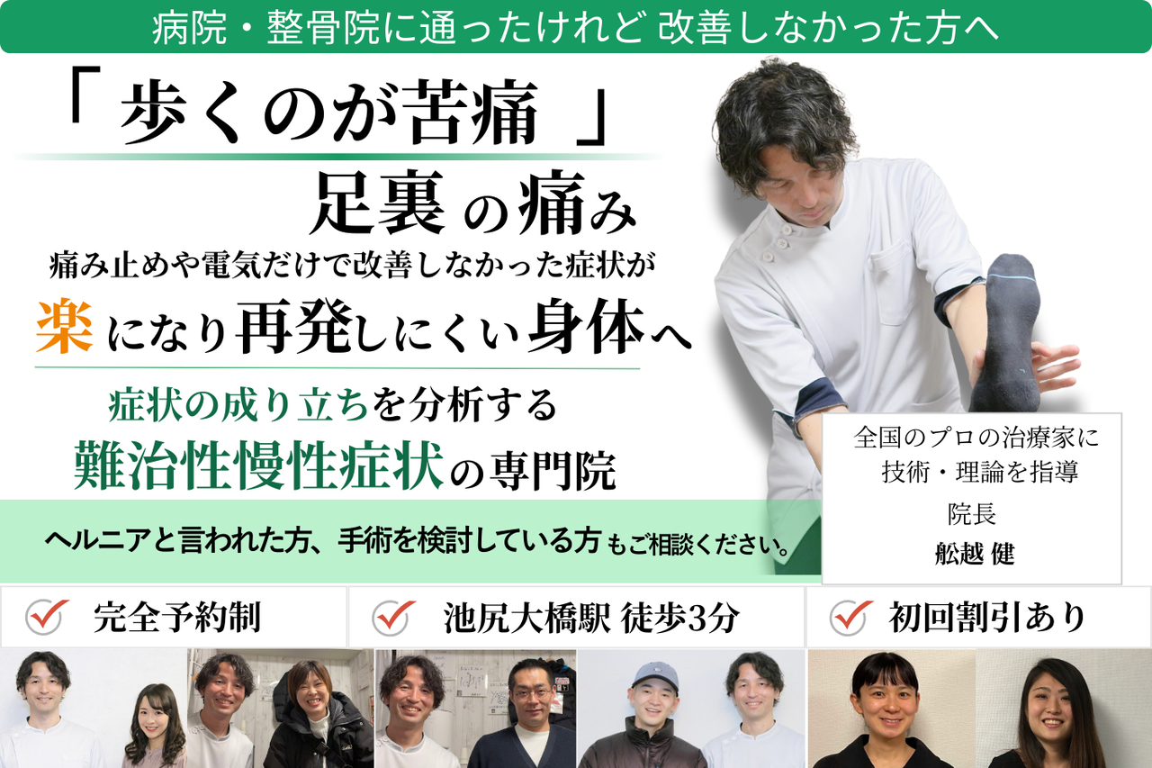 歩くのが苦痛な足底筋膜炎の説明